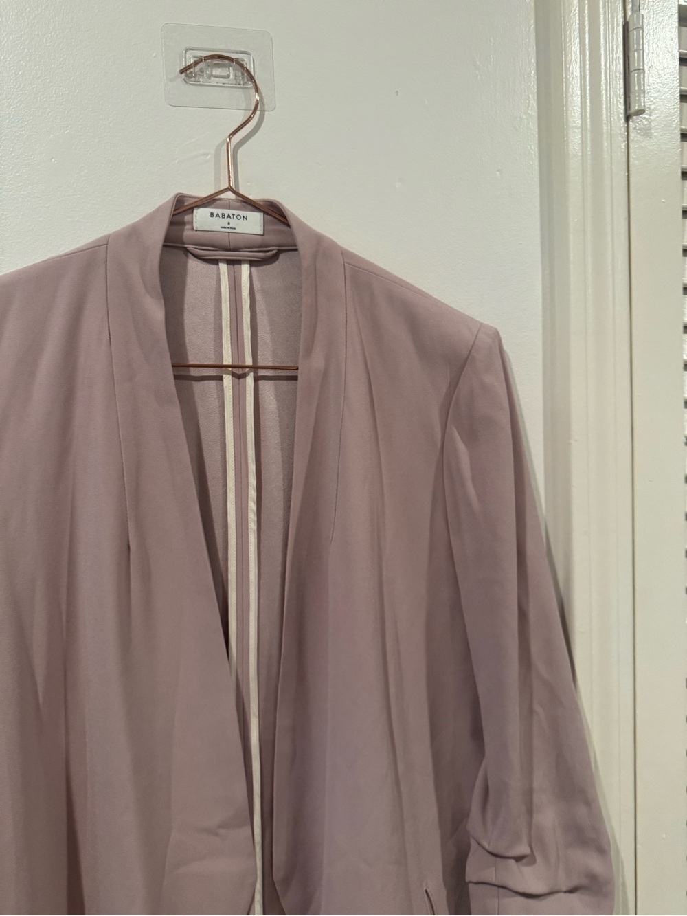 Aritzia Babaton Power Blazer blush size 8 - Picture 4 of 13